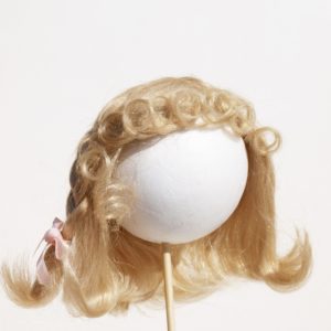 Wig for Doll. Long and tail style. Color blond.