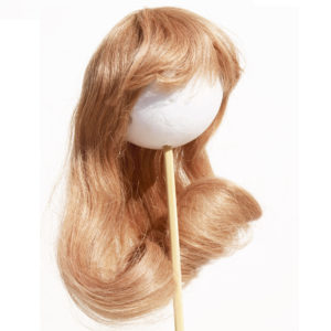 Wig for Doll. Long style. Color red-blond.