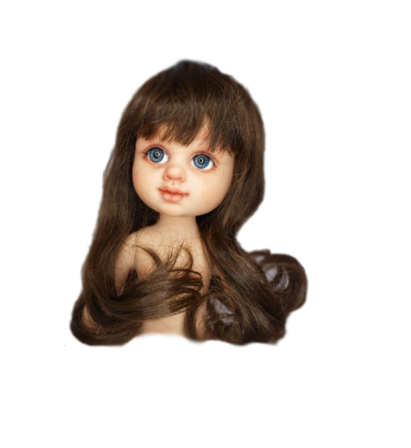 natural hair wig for dolls