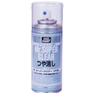 Lo spray Super Clear speciale per il fissaggio della verniciatura, nonché una base (primer)